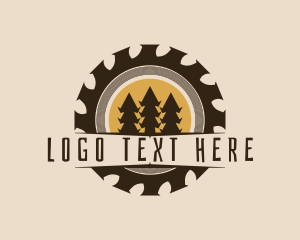 Carpentry Forest Tree logo