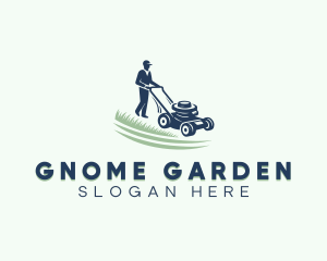 Gardener Lawn Mower logo design