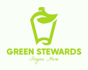 Green Organic Drink logo design