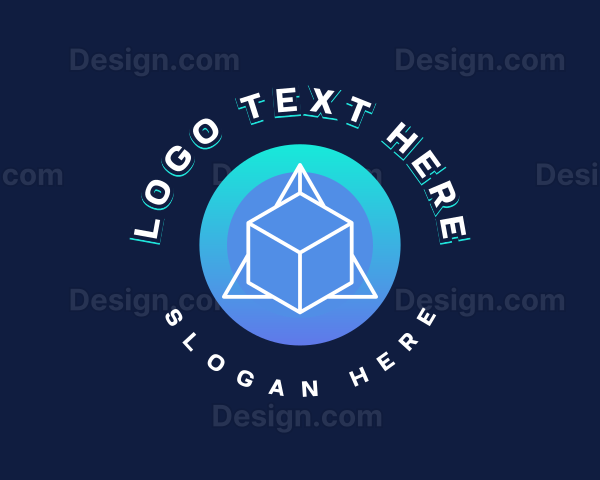 Geometric Cyber Business Logo