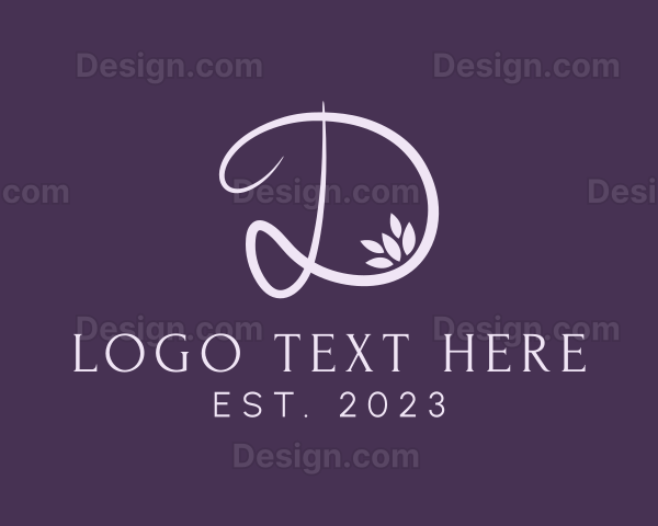 Elegant Floral Handwritting Logo