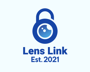 Padlock Camera Lens logo design