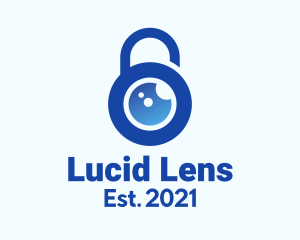 Padlock Camera Lens logo design
