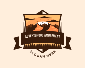 Mountain Adventure Outdoor logo design