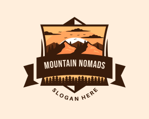 Mountain Adventure Outdoor logo design