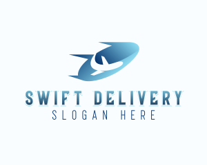 Logistics Plane Delivery logo design