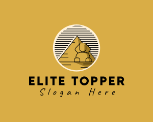 Egyptian Pyramid Sphinx logo design