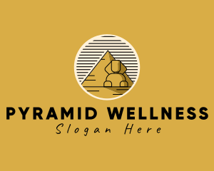 Egyptian Pyramid Sphinx logo