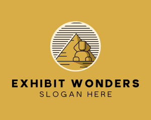 Egyptian Pyramid Sphinx logo