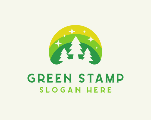 Pine Tree Forest logo design