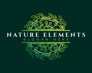 Natural Flower Gardening logo design