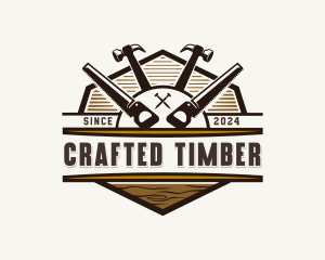 Hammer Saw Woodwork logo design