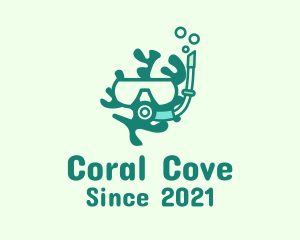 Coral Snorkeling Mask logo