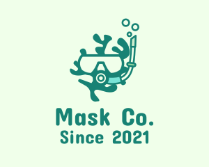 Coral Snorkeling Mask logo
