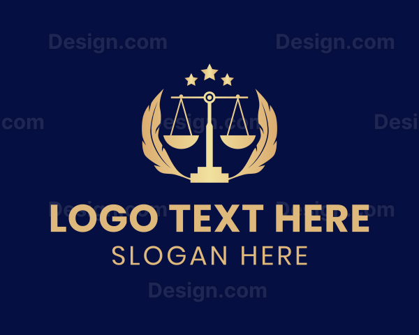 Notary Justice Scale Logo