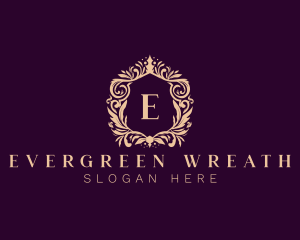 Luxury Wreath Ornament logo design