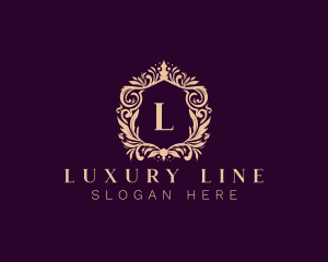 Luxury Wreath Ornament logo design