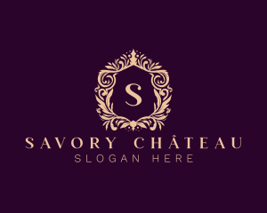 Luxury Wreath Ornament logo design