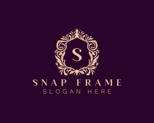 Luxury Wreath Ornament logo design