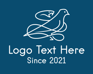 Snake Dove Outline  logo