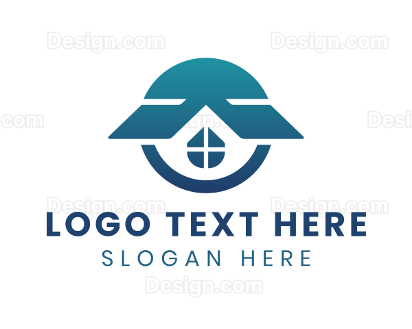 House Roof Renovation Logo