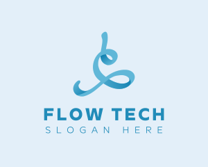 Fluid Ribbon Swirl  logo