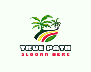 Reggae Palm Tree  Logo