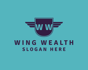 Wings Shield Logistics logo design