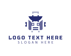 Robot Suitcase Luggage logo