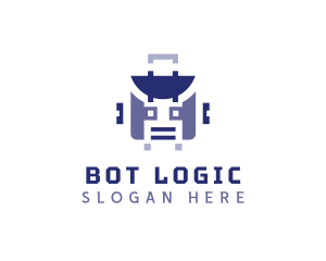 Robot Suitcase Luggage logo