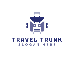 Robot Suitcase Luggage logo