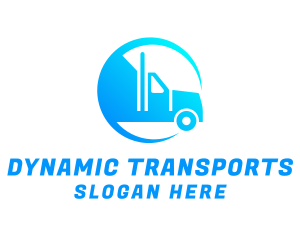 Cargo Shipping Truck logo design