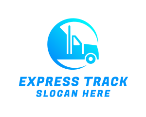 Cargo Shipping Truck logo design