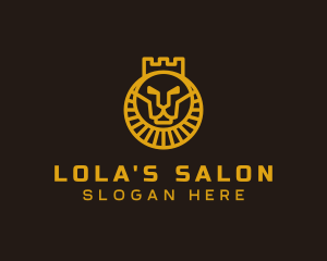 Royal Lion Crown logo design