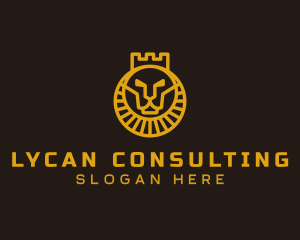 Royal Lion Crown logo design