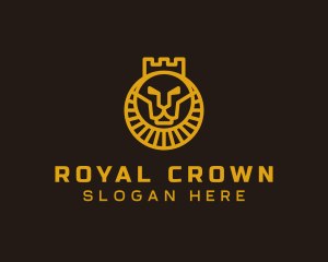 Royal Lion Crown logo design