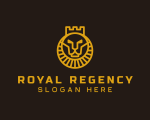 Royal Lion Crown logo design