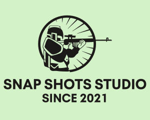 Shooting Warrior Gamer logo