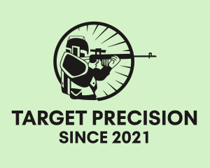 Shooting Warrior Gamer logo