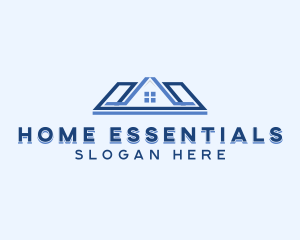 Construction Home Roofing logo design