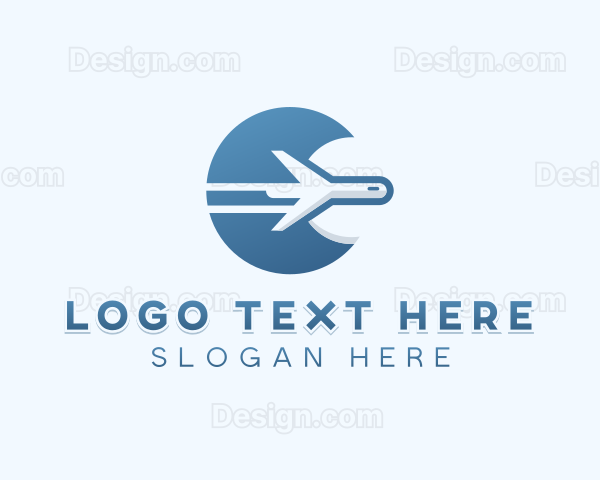 Airplane Flight Travel Logo