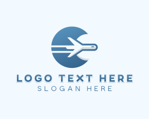 Airplane Flight Travel Logo