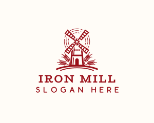 Organic Flour Mill logo design