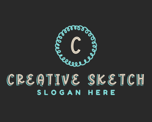 Fun Creative Doodle logo design