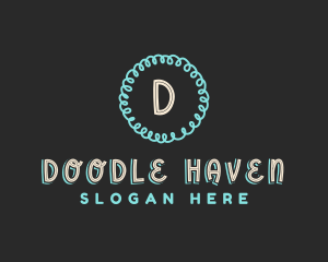 Fun Creative Doodle logo design