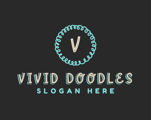 Fun Creative Doodle logo design