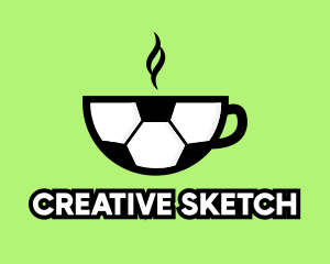 Soccer Ball Coffee Cafe logo design