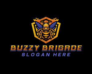 Bee Insect Shield  logo