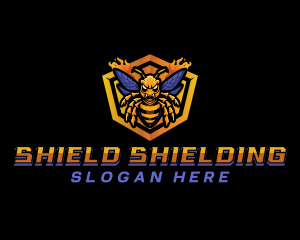 Bee Insect Shield  logo