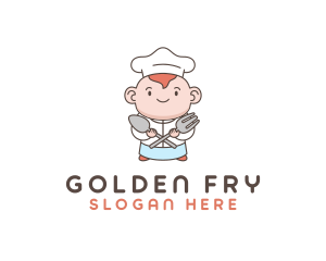 Baby Chef Cooking logo design